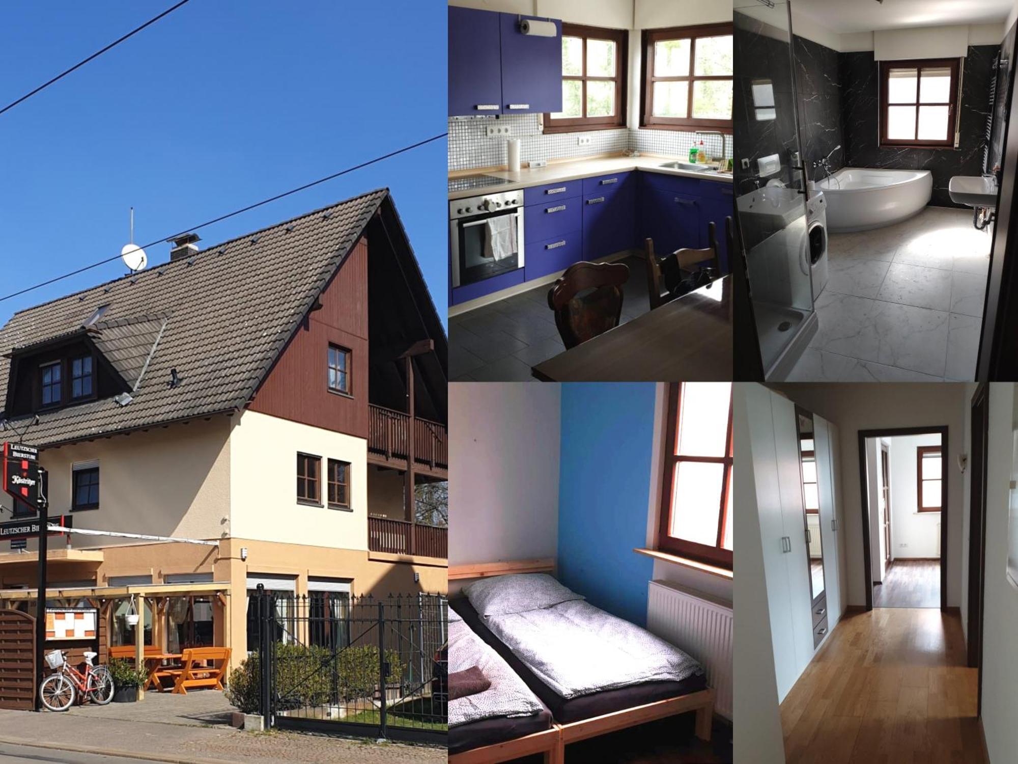 Ferienwohnung Mit 123Qm Fuer 8 Personen Mit Sehr Grossem Garten, Einfache Innen-Ausstattung Leipzig Exterior foto
